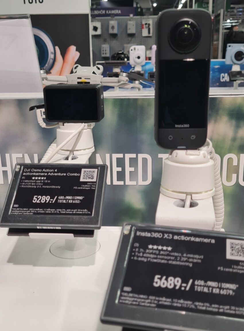 Om du driver en butik som säljer kameror vad bör du tänka på?
